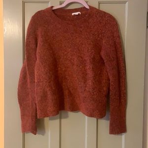 COS rust crew neck sweater